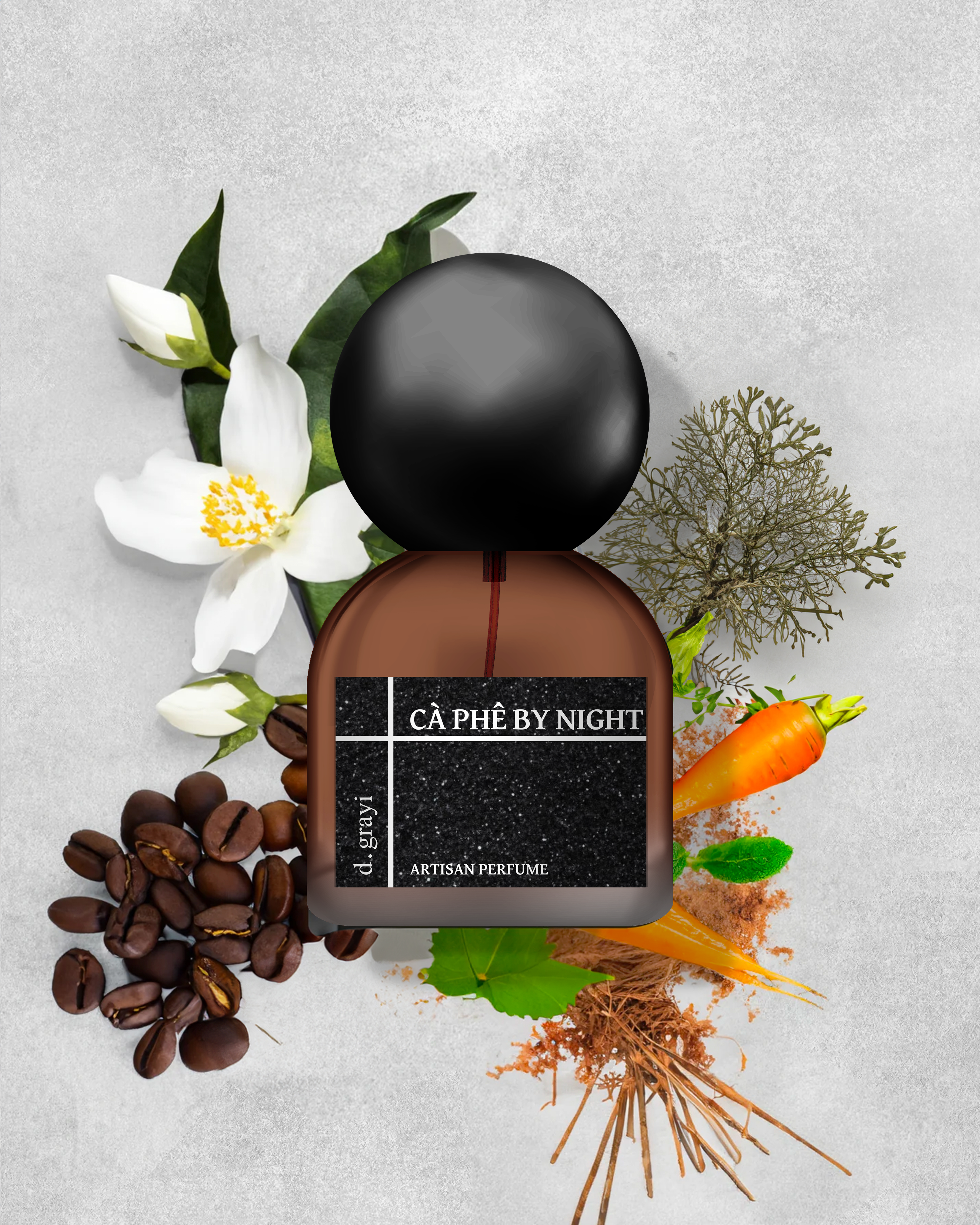 CÀ PHÊ by NIGHT [Vietnamese Black Coffee, Tomato Leaf & Civet]